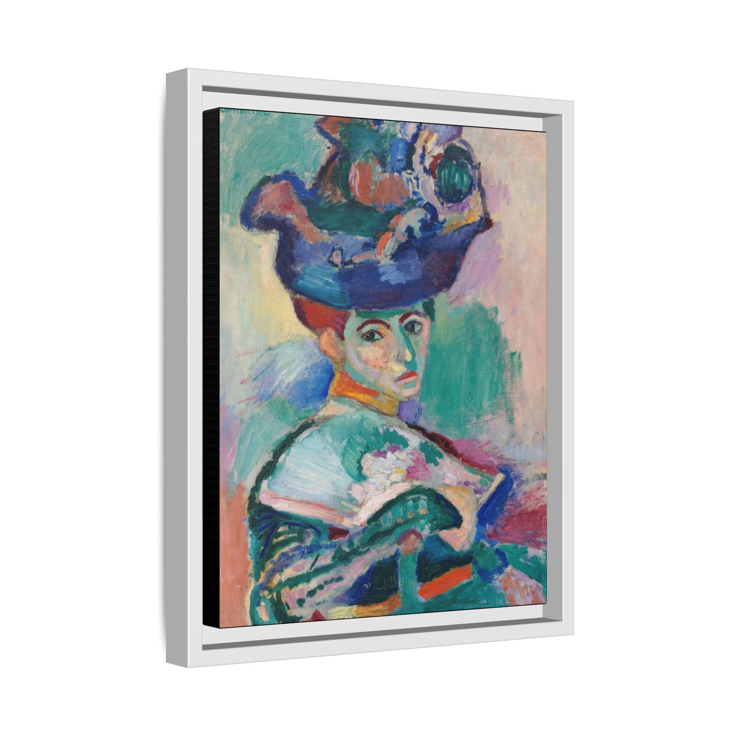 Matisse, Henri - Woman with a Hat (1905) - Matte Canvas, Framed