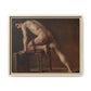 Courbet, Gustave - Study of a Nude Man (1840) - Matte Canvas, Framed