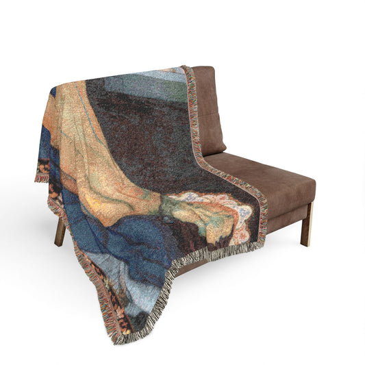 Filiger, Charles - Recumbent Christ (1895) - Woven Blanket