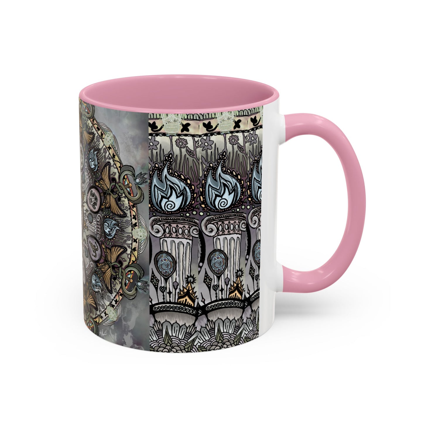 Pacio, Adam - Memento Mori Mandala - Colorful Accent Mugs