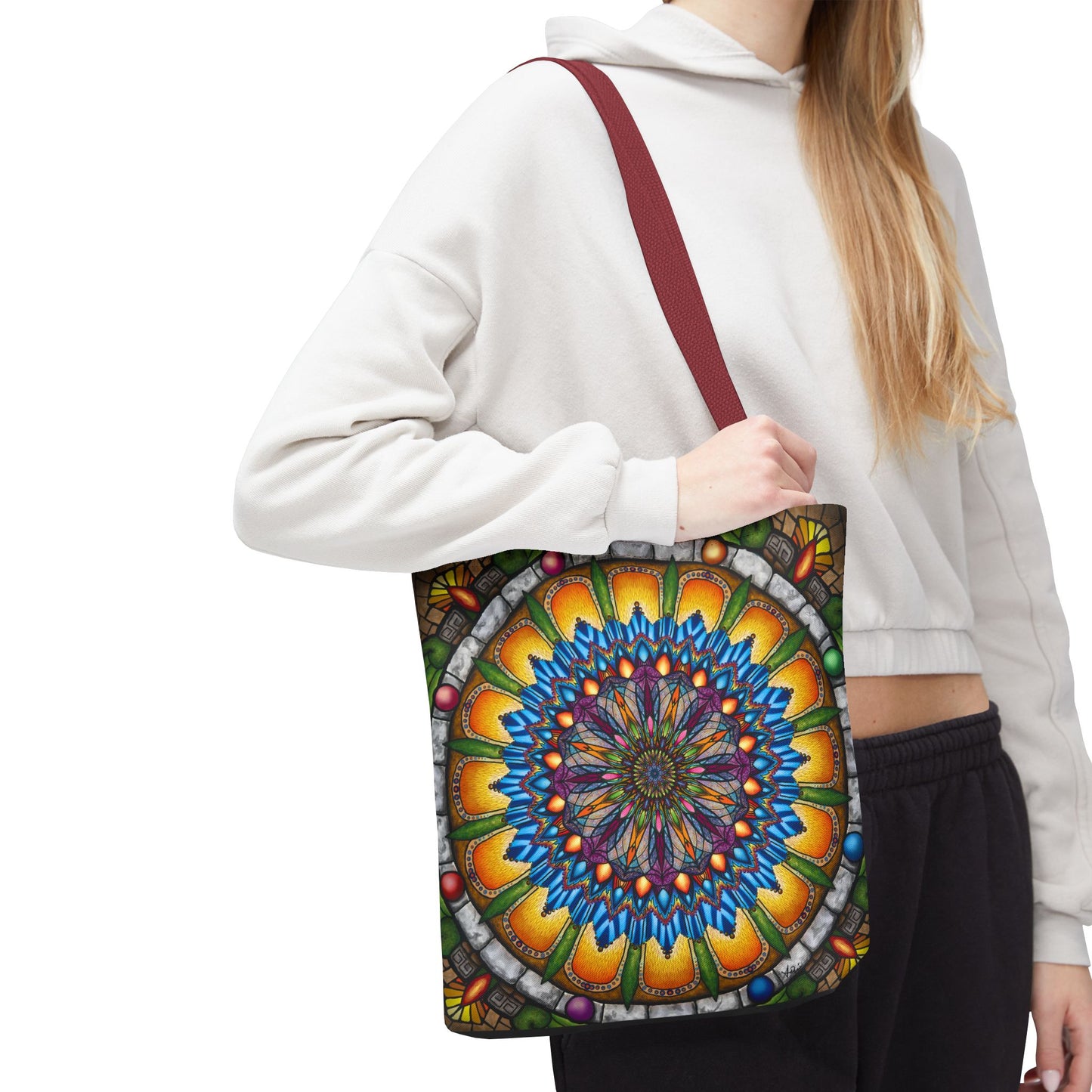 Pacio, Adam - Emerald Arrows Mandala - Tote Bag