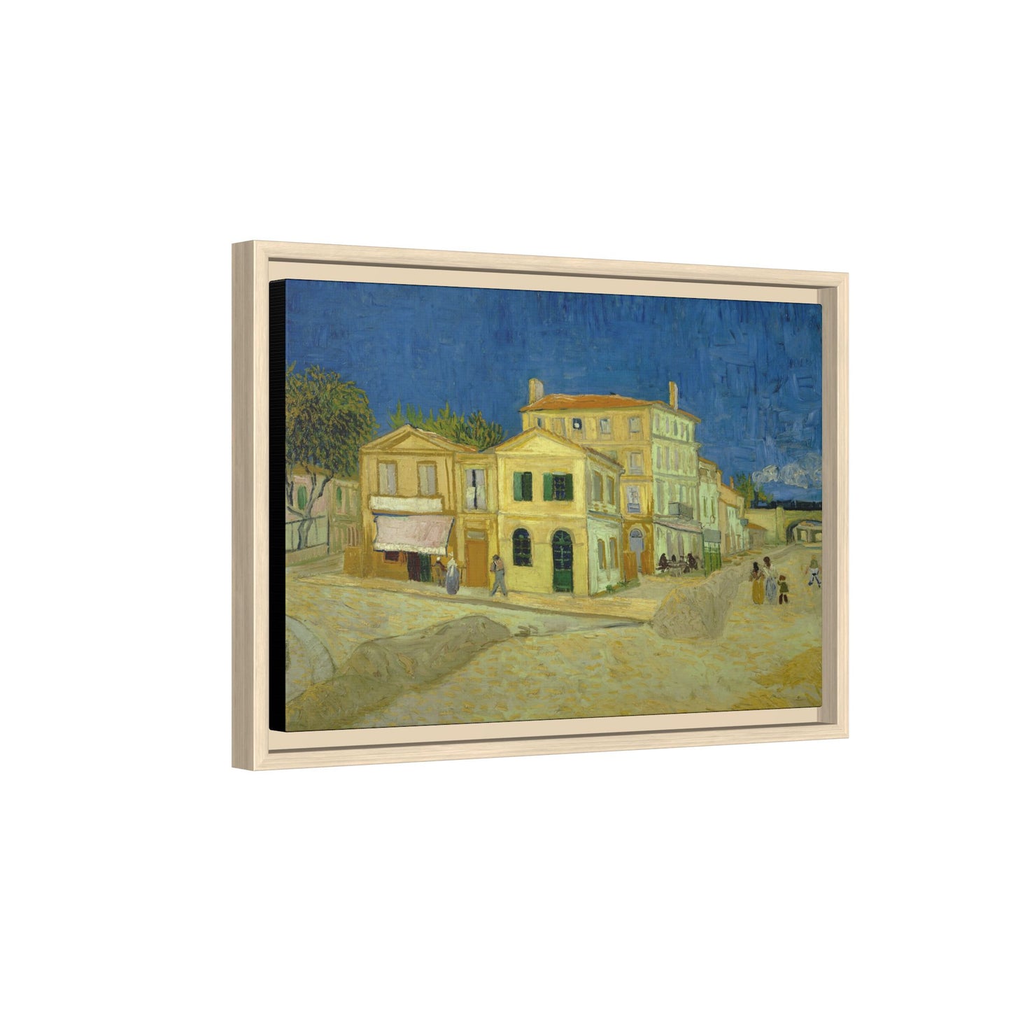 Van Gogh, Vincent - The Yellow House (1888) - Matte Canvas, Framed