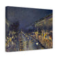 Pissarro, Camille - The Boulevard Montmartre At Night (1897) - Canvas Block, unframed