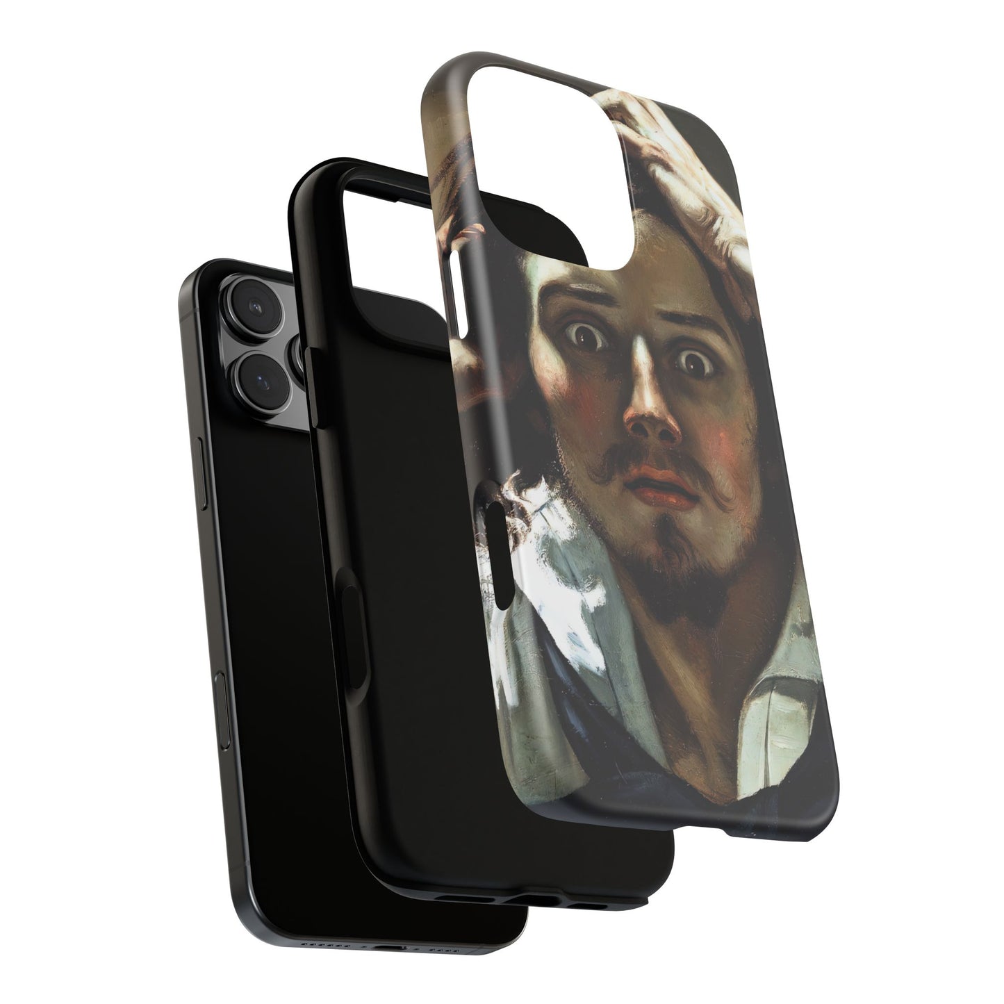 Courbet, Gustave - The Desperate Man (1843) - Tough Phone Cases