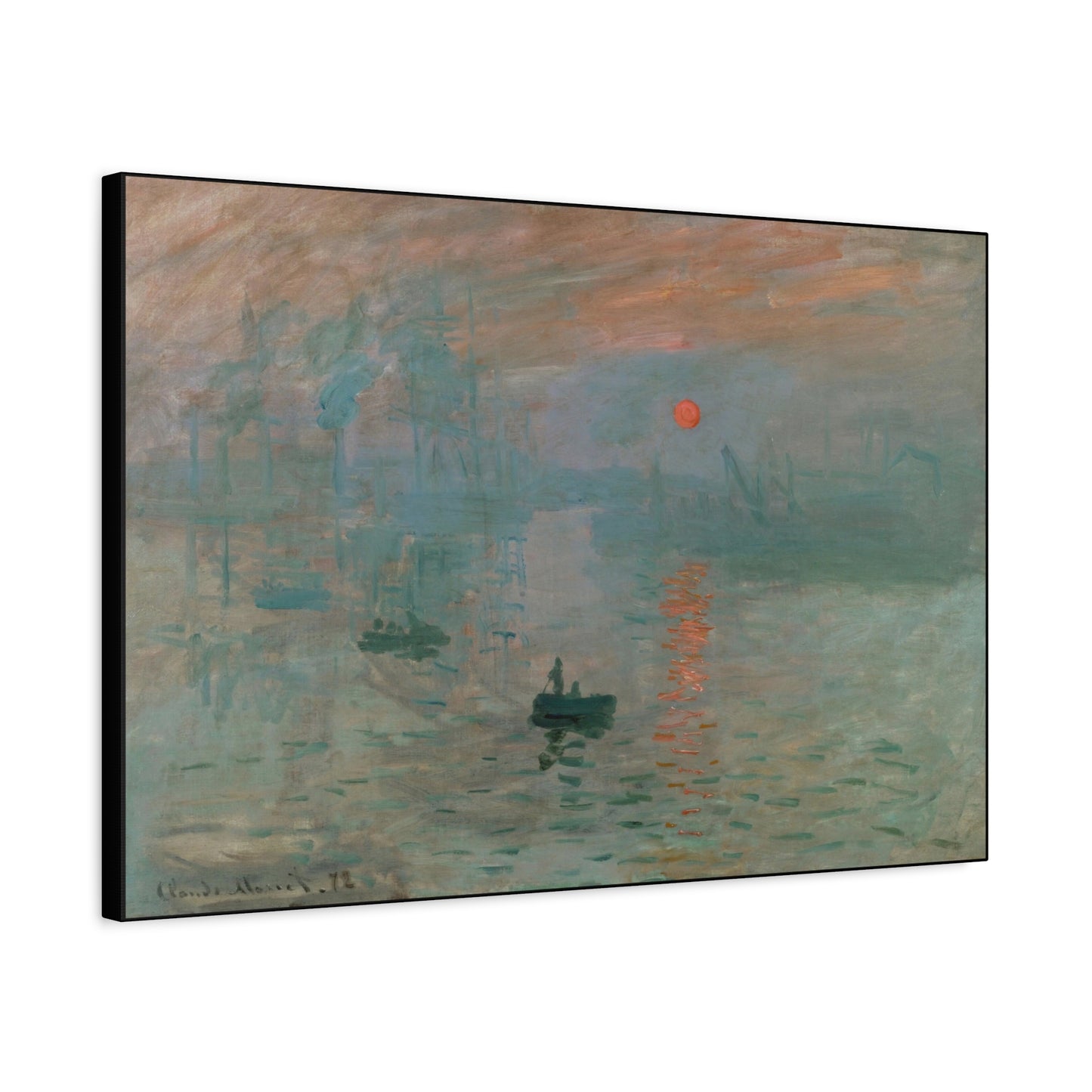 Monet, Claude - Impression, Sunrise (1872) - Canvas Block, unframed