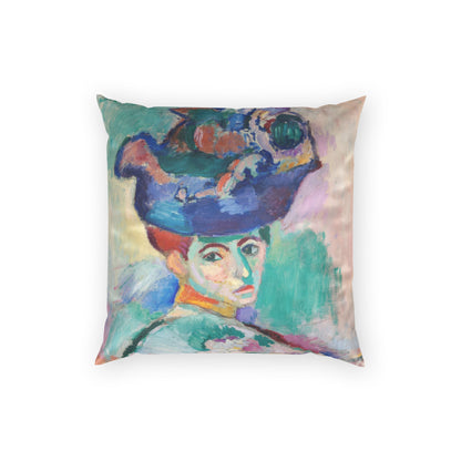 Matisse, Henri - Woman with a Hat (1905) - Poly Velvet Pillow