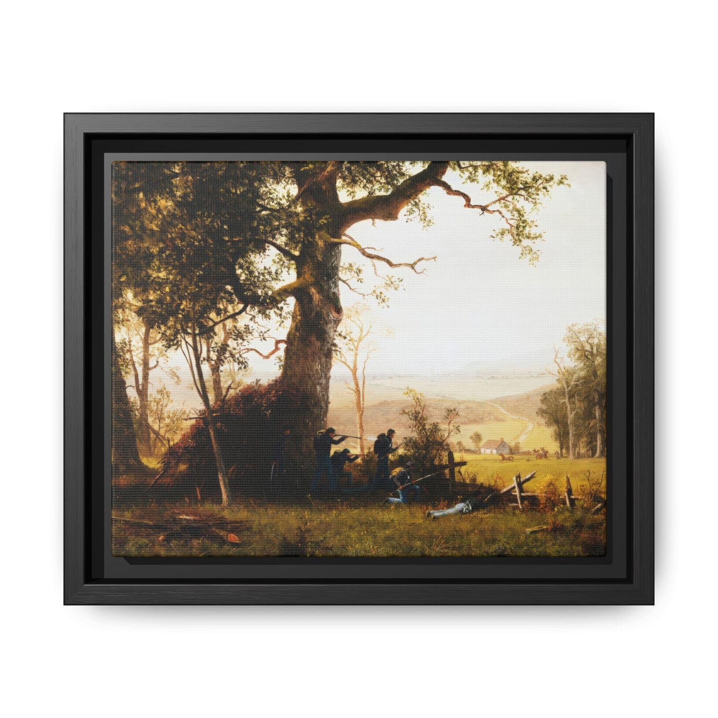 Bierstadt, Albert -  Guerrilla Warfare (1861) - Matte Canvas, Framed