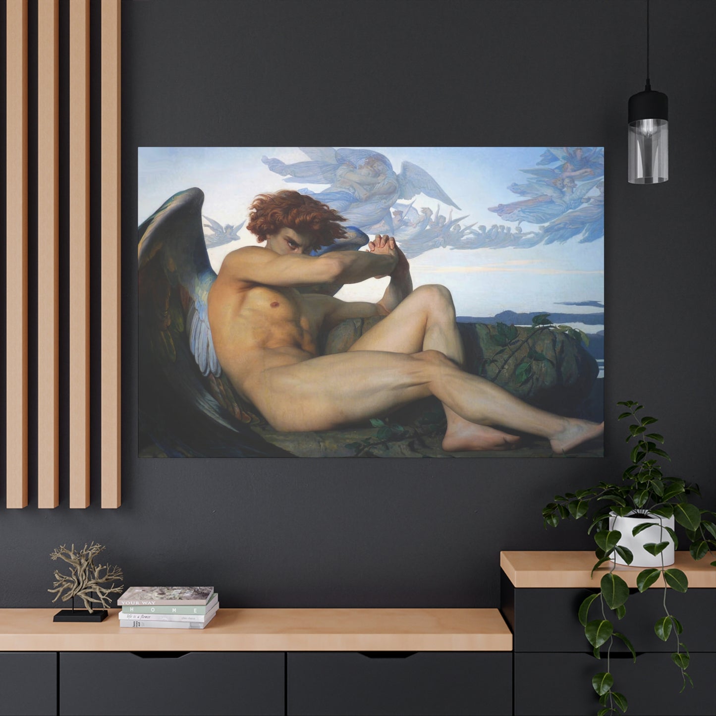 Cabanel, Alexandre - The Fallen Angel (1847) - Canvas Block, unframed