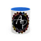 AdamPacio.com - Black Logo - Colorful Accent Mugs