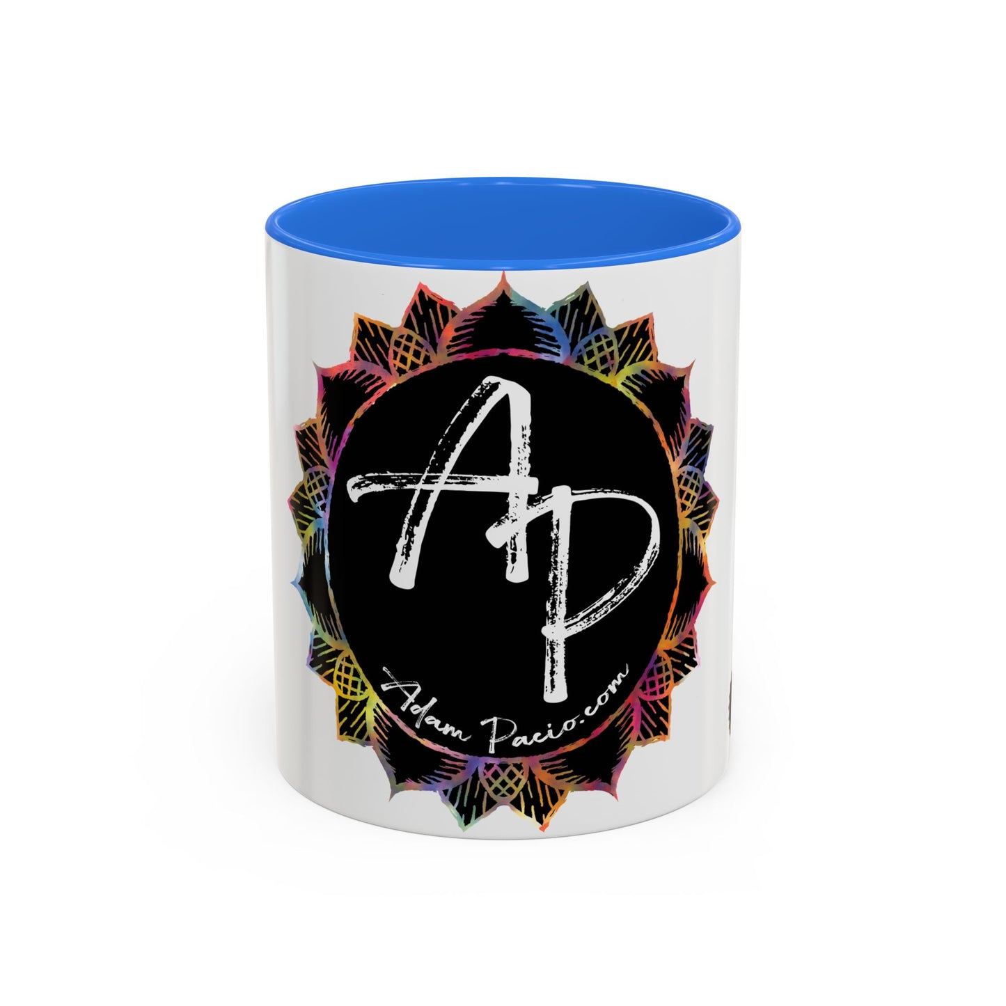 AdamPacio.com - Black Logo - Colorful Accent Mugs