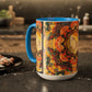 Filiger, Charles - Woman’s Head with Closed Eyes (1893) - Colorful Accent Mugs