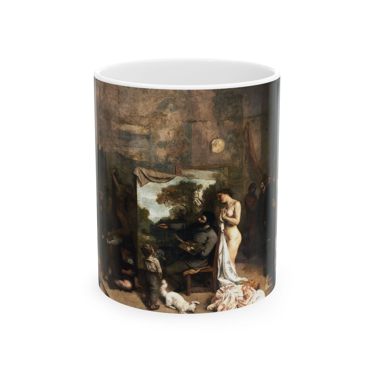 Courbet, Gustave - The Painter’s Studio (1855) - Ceramic Mug