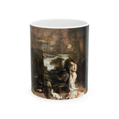 Courbet, Gustave - The Painter’s Studio (1855) - Ceramic Mug