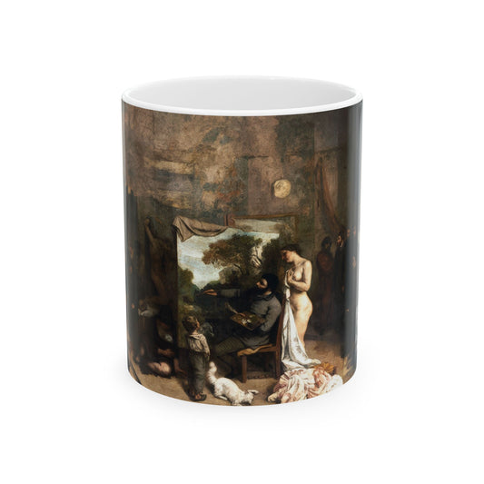 Courbet, Gustave - The Painter’s Studio (1855) - Ceramic Mug