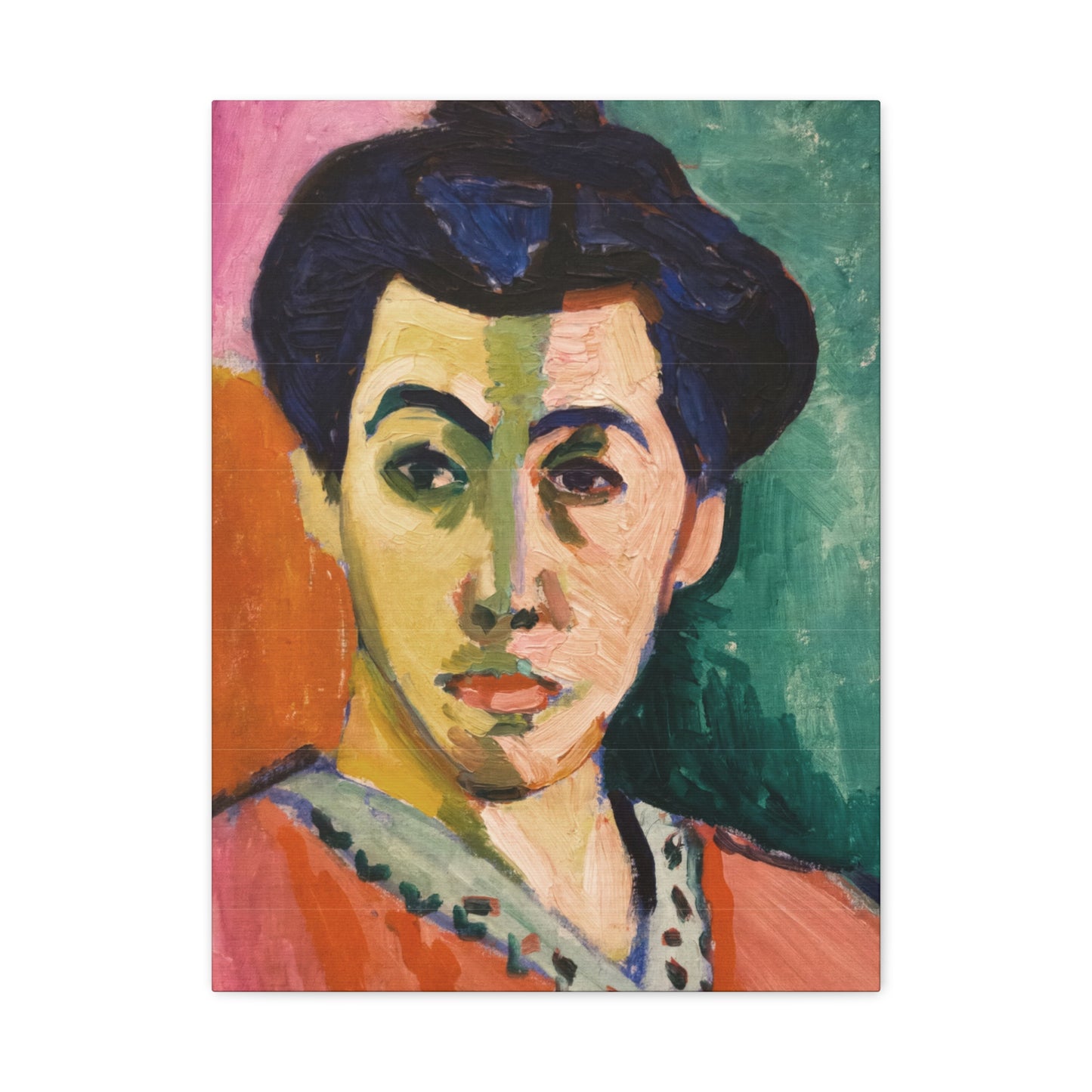 Matisse, Henri - The Green Stripe (1905) - Canvas Block, unframed