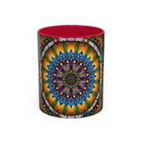Emerald Arrows Mandala - Colorful Accent Mugs