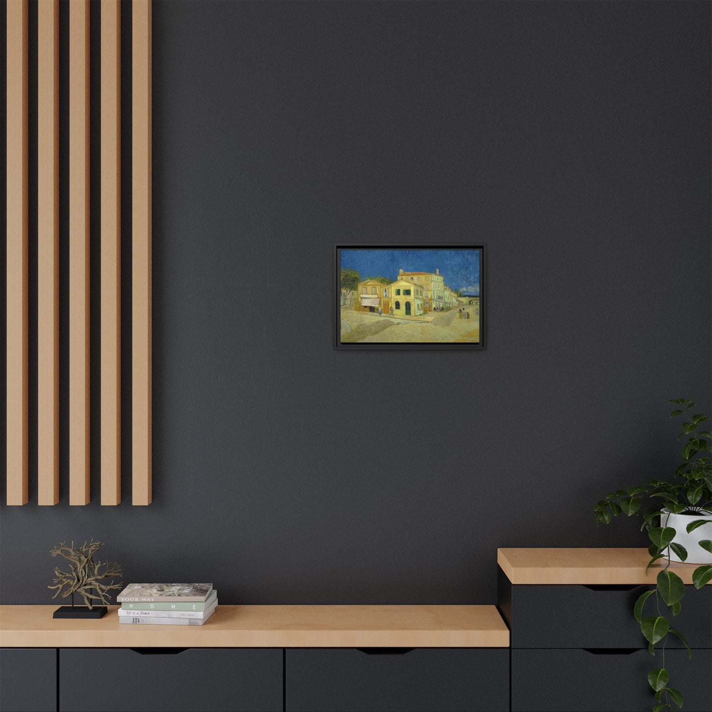 Van Gogh, Vincent - The Yellow House (1888) - Matte Canvas, Framed