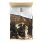 Courbet, Gustave - The Painter’s Studio (1855) - Microfiber Duvet Cover