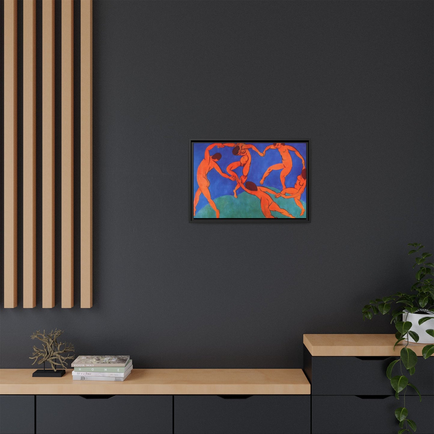 Matisse, Henri - Dance (II) (1910) - Matte Canvas, Framed
