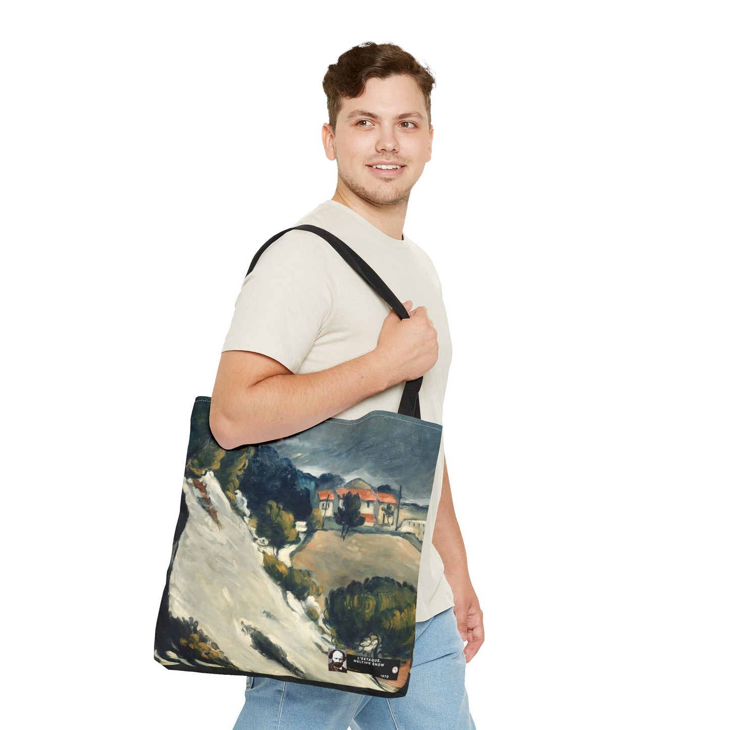 Cézanne, Paul - L’Estaque, Melting Snow (1870) - Tote Bag