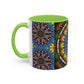 Pacio, Adam - Emerald Arrows Mandala - Colorful Accent Mugs