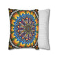 Pacio, Adam - Emerald Arrows Mandala - Suede Square Pillowcase
