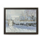 Monet, Claude - The Magpie (1868) - Matte Canvas, Framed