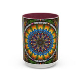 Emerald Arrows Mandala - Colorful Accent Mugs