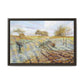 Pissarro, Camille - Hoarfrost (1873) - Matte Canvas, Framed