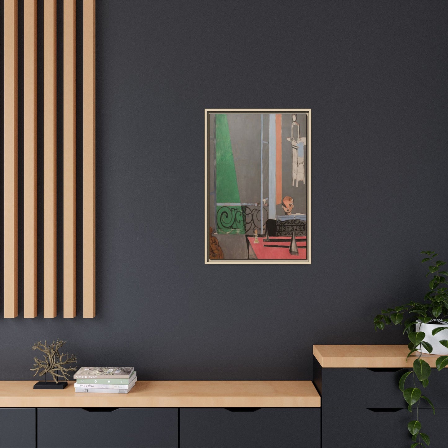 Matisse, Henri - Piano Lesson (1916) - Matte Canvas, Framed