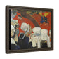 Gauguin, Paul - Vision of the Sermon (Jacob Wrestling with the Angel) (1888) - Matte Canvas, Framed