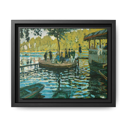 Monet, Claude - La Grenouillere (1869) - Matte Canvas, Framed