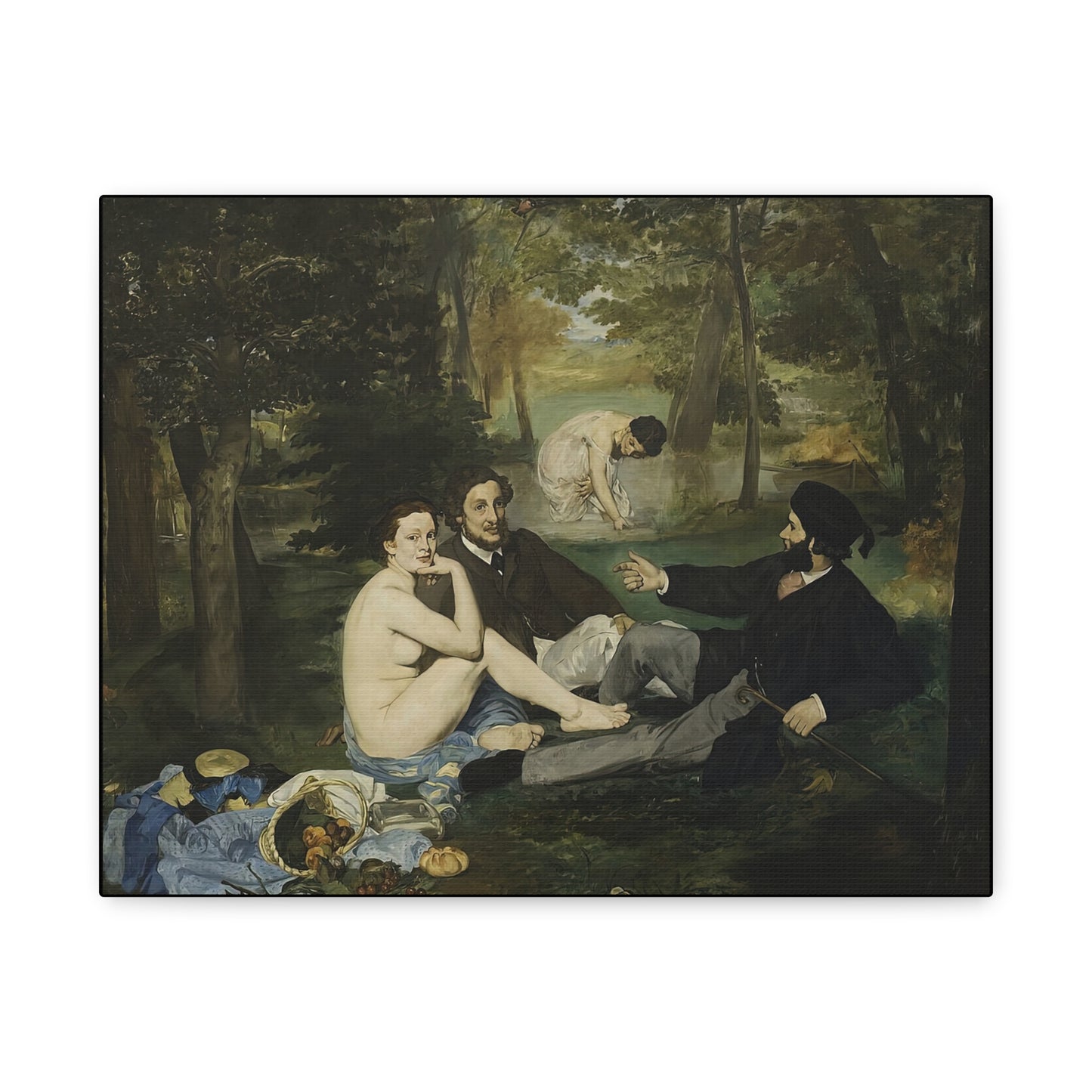 Manet, Édouard - Luncheon on the Grass (1863) - Canvas Block, unframed