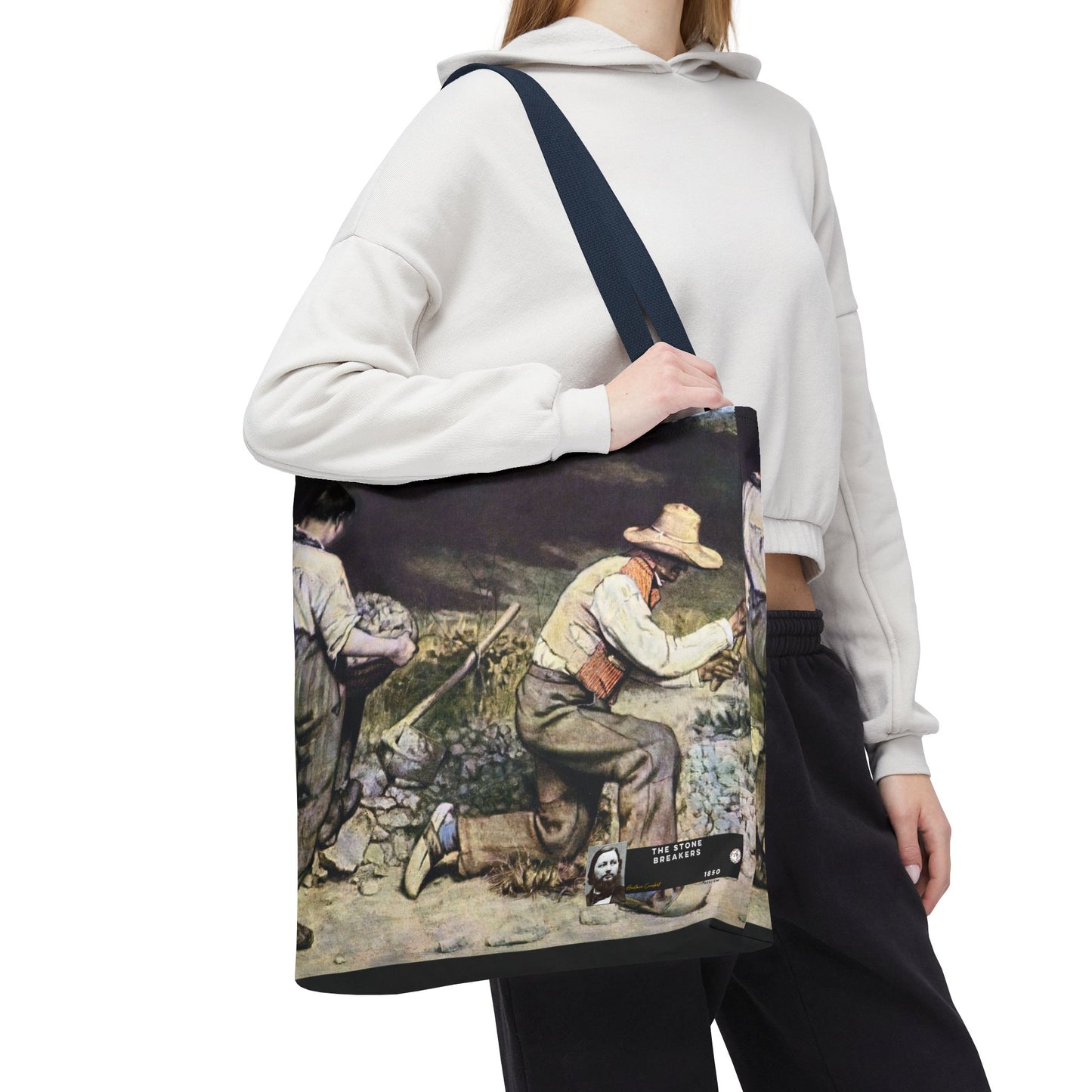 Courbet, Gustave - The Stone Breakers (1850) - Tote Bag