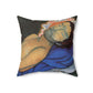 Filiger, Charles - The Recumbent Christ (1895) - Suede Square Pillow