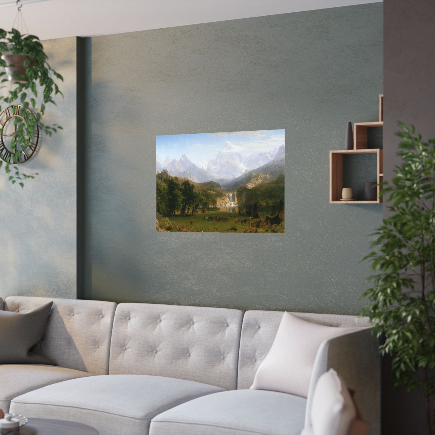 Bierstadt, Albert - The Rocky Mountains, Lander’s Peak (1863) - Satin Posters