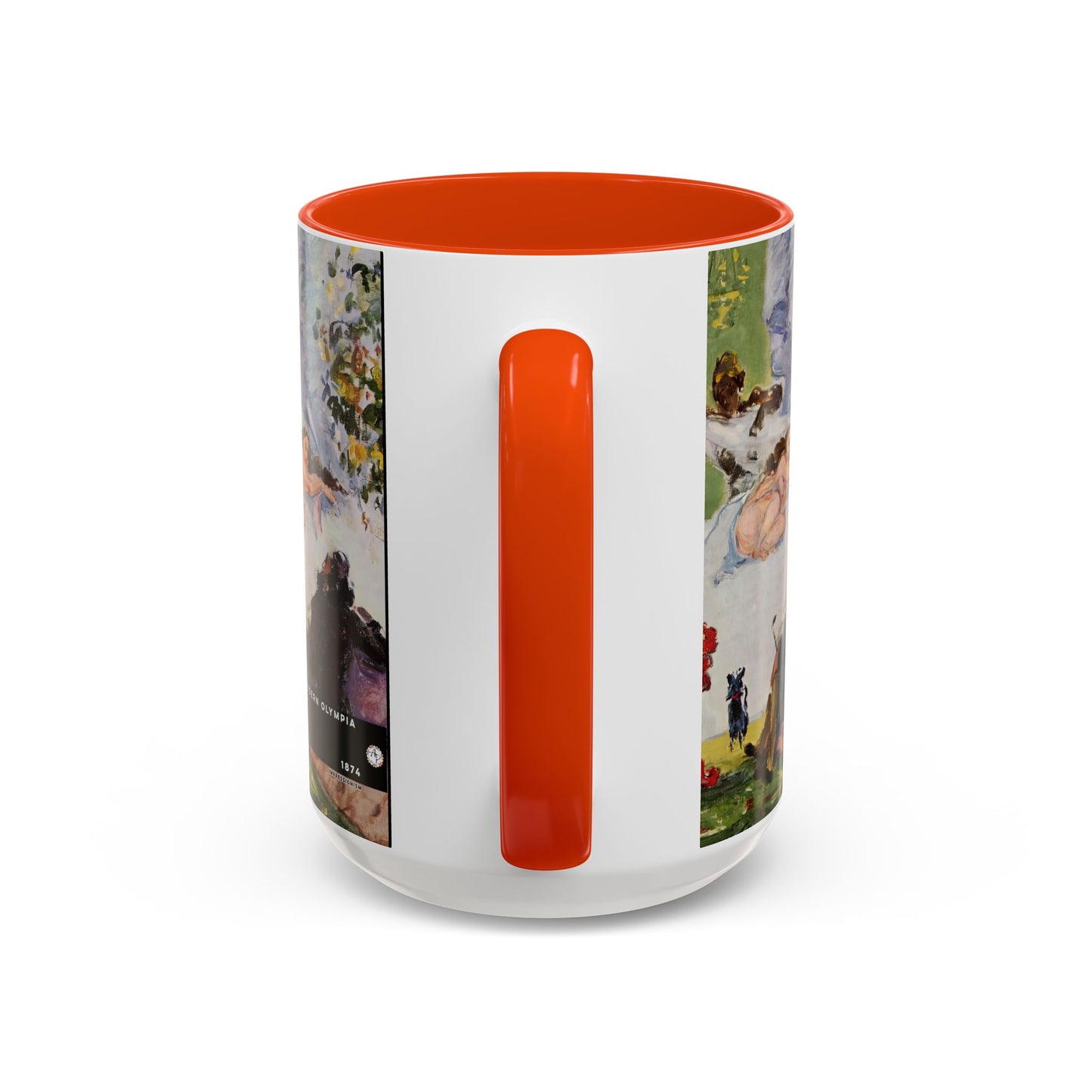 Cézanne, Paul - A Modern Olympia (1874) - Colorful Accent Mugs