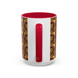 Lion Summer Mandala - Colorful Accent Mugs