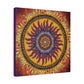 Solar Disc Mandala - Canvas Block