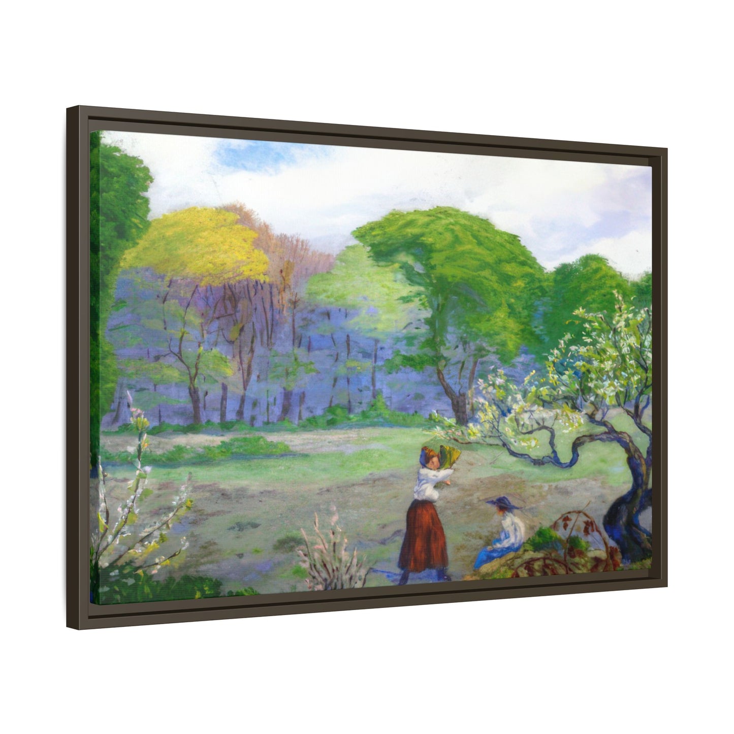 Ranson, Paul - Picking Flowers (1890) - Matte Canvas, Framed