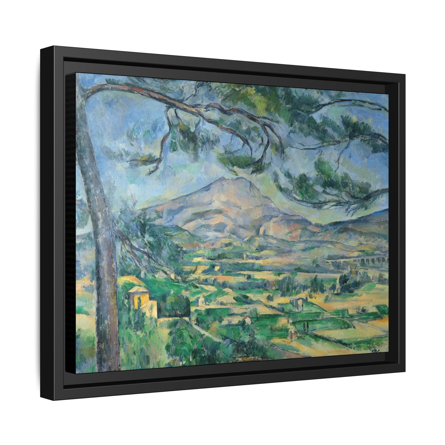 Cézanne, Paul - Mont Sainte-Victoire with Large Pine (1887) - Matte Canvas, Framed