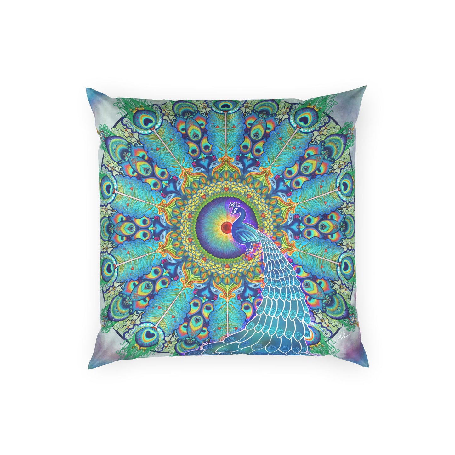 Pacio, Adam - Melek Taus Mandala - Poly Velvet Pillow