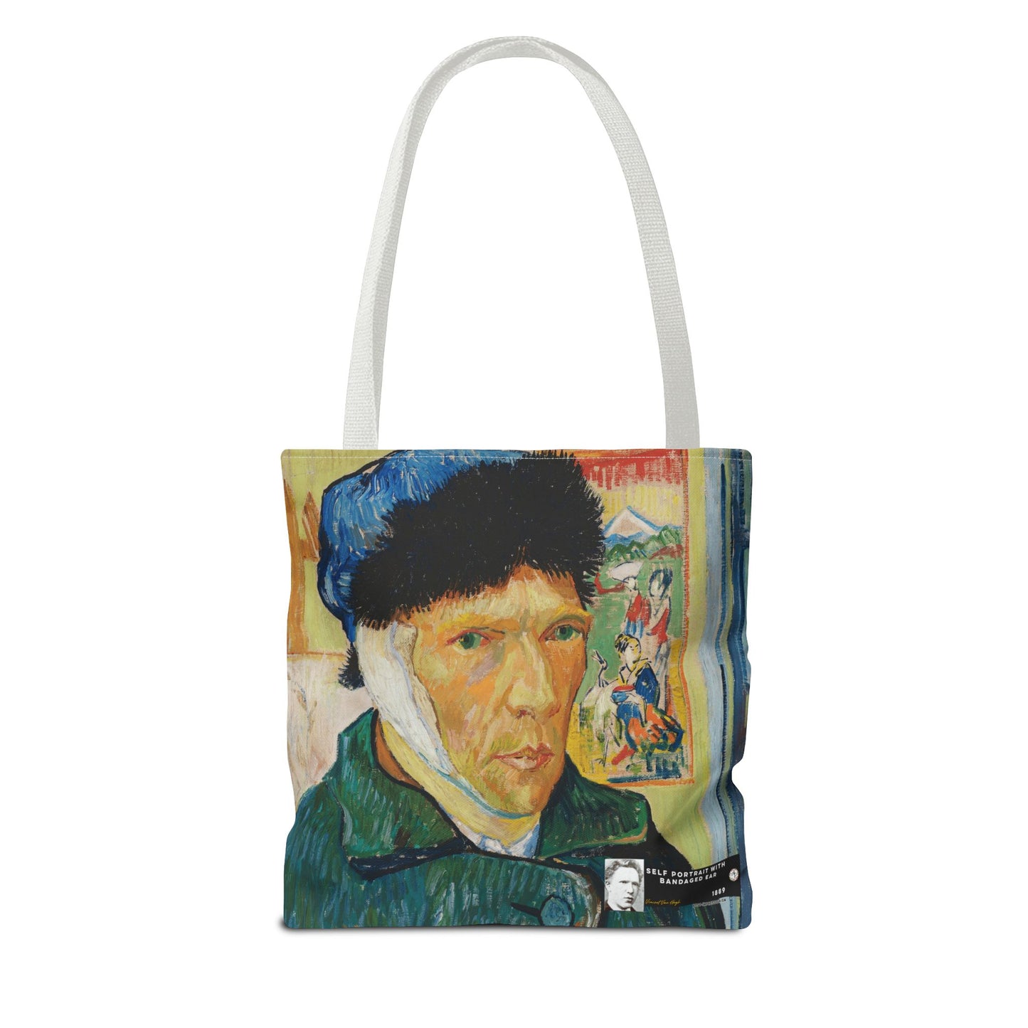 Van Gogh, Vincent - Self Portrait with Bandaged Ear (1889) - Tote Bag