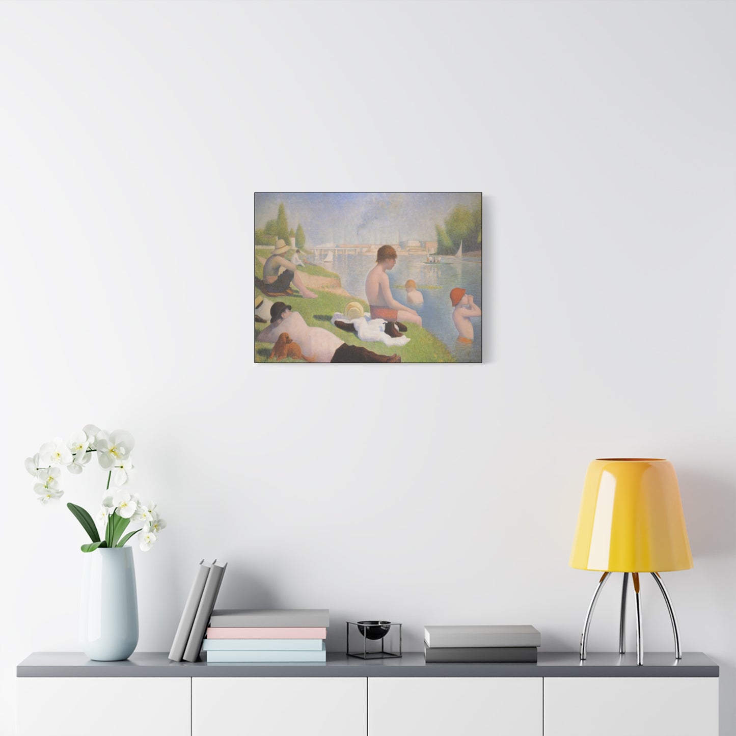 Seurat, Georges - Bathers at Asnières (1884) - Canvas Block, unframed