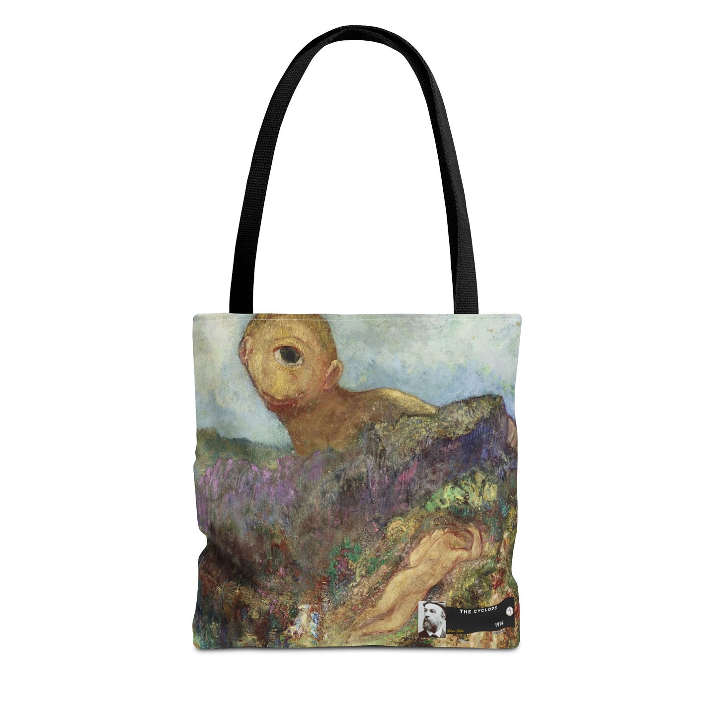 Redon, Odilon - The Cyclops (1914) - Tote Bag