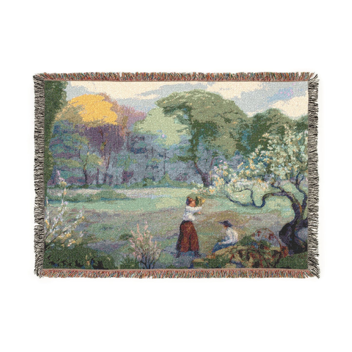 Ranson, Paul - Picking Flowers (1890) - Woven Blanket