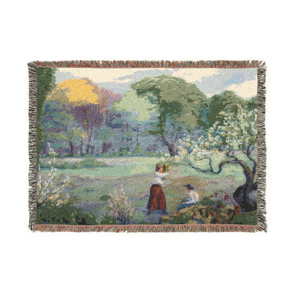 Ranson, Paul - Picking Flowers (1890) - Woven Blanket
