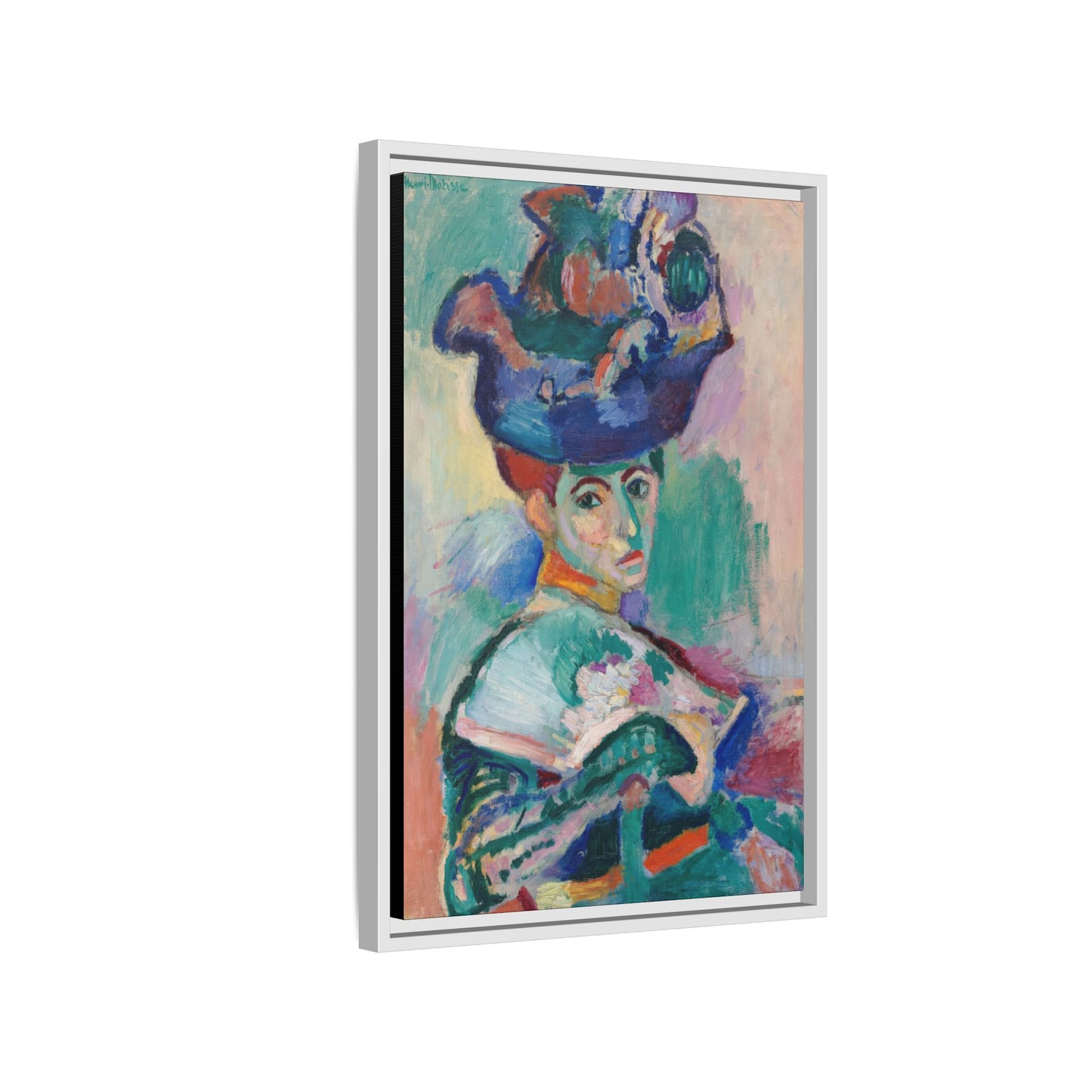 Matisse, Henri - Woman with a Hat (1905) - Matte Canvas, Framed