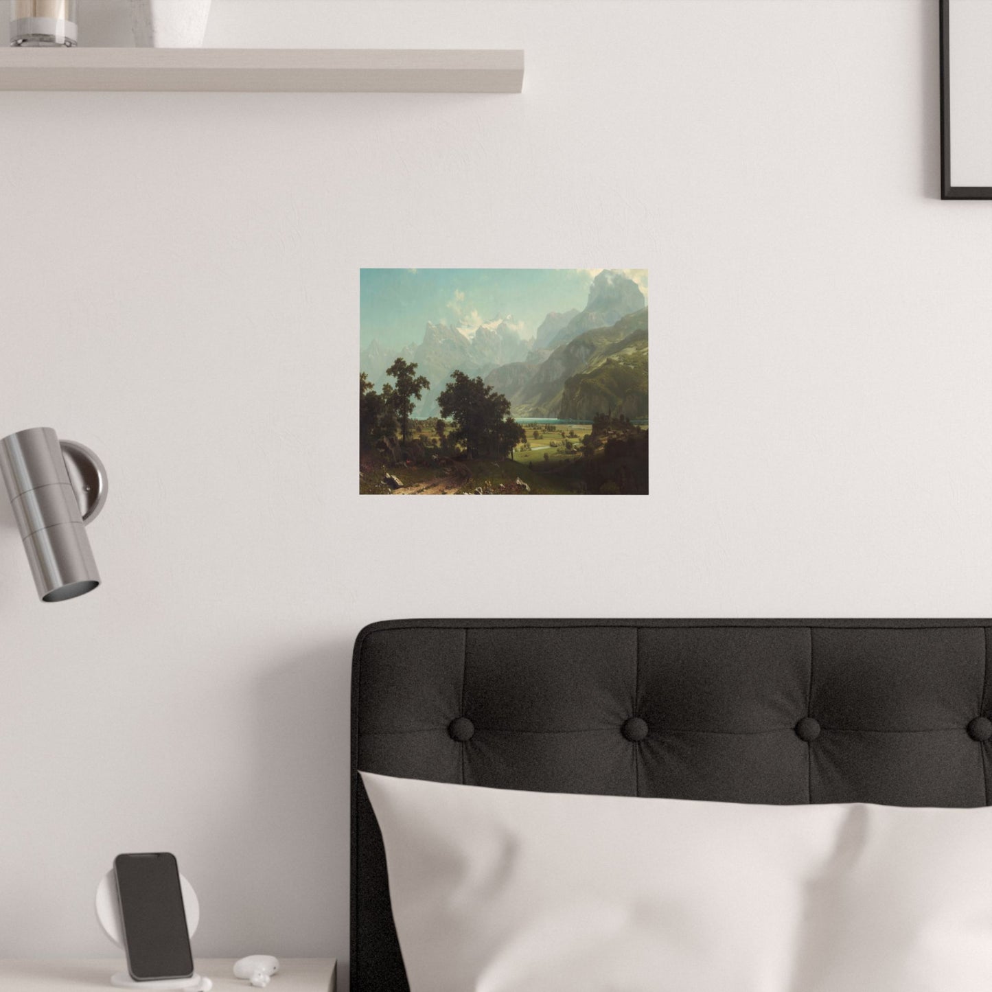 Bierstadt, Albert - Lake Lucerne (1858) - Satin Posters