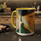 Van Gogh, Vincent - Self Portrait with Bandaged Ear (1889) - Colorful Accent Mugs